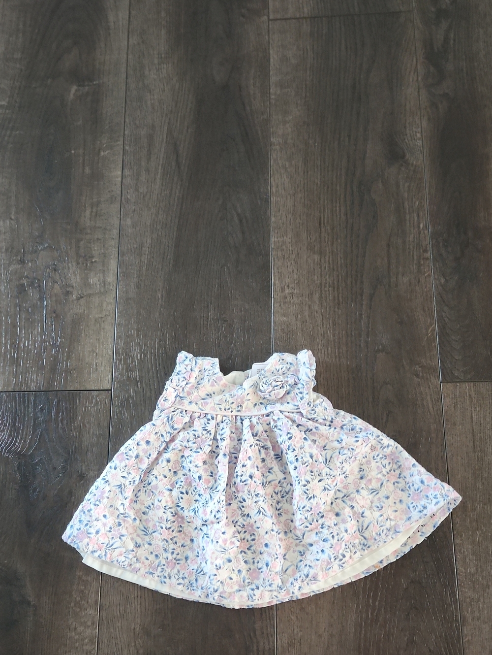 Catherine Malandrino Girls Floral White Pink Blue Dress